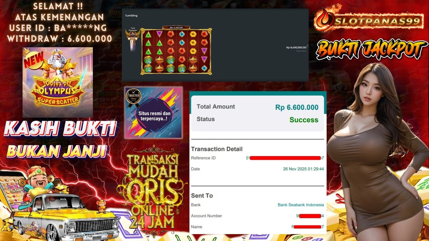 SLOTPANAS99 JACKPOT SLOT GATES OF OLYMPUS SUPER SCATTER